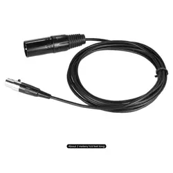 2 м/6,6 фута штекер мини-кабель XLR для микрофона микшер громкоговоритель