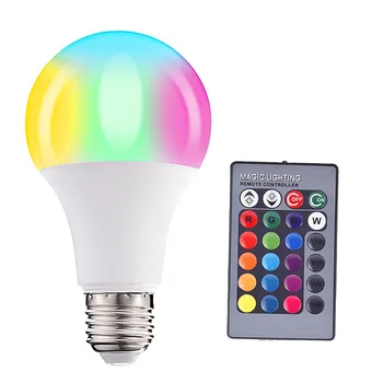 

Leds Lampada Lampara Led Bulb Bombillas Bombilla Luces Led De Colores Rgb Lamp 5W 10W 15W Remote Control+Memory Mode Lighting
