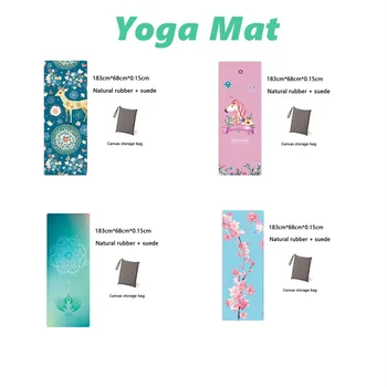 

mult colour 15mm Comfortable Yoga Mat 1830*680mm Non-slip Fitness Pad for Yoga Exercise Pilates Body Shape Gym indoor Exercise