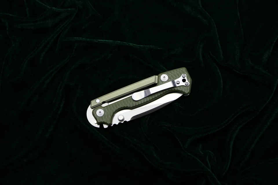 LOVOCOO new AD15 folding knife D2 blade aluminum steel G10 handle outdoor camping hunting survival pocket fruit knives EDC tools