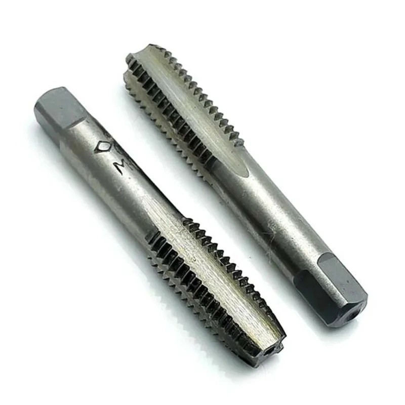 2pcs HSS 10mmx1.5 Metric Taper& Plug Tap Right Hand Thread M10x1.5mm Pitch