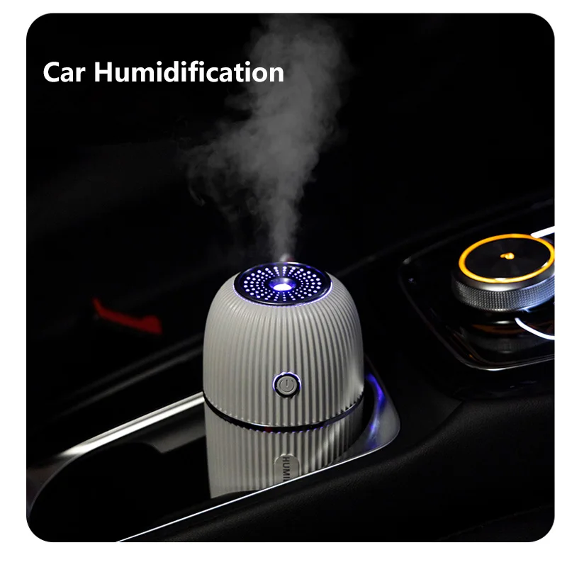 ELOOLE 300ML USB Air Humidifier For Home Office Portable Aroma Diffuser With Light Car Mist Maker Ultrasonic Humidification