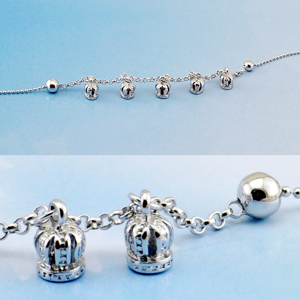 Браслеты для ног женские из серебра 925 пробы анклет натурального с маленькой