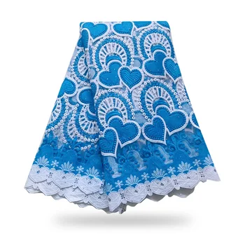 

2020 latest africa lace high quality lace fabric with stones 5yards african fabric nigerian lace fabric high quality lace