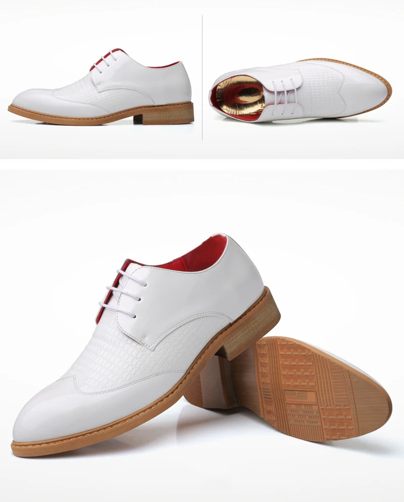 Merkmak/модные мужские кожаные туфли с острым носком обувь оксфорды на шнуровке в британском стиле формальная обувь в деловом стиле большого размера Прямая поставка