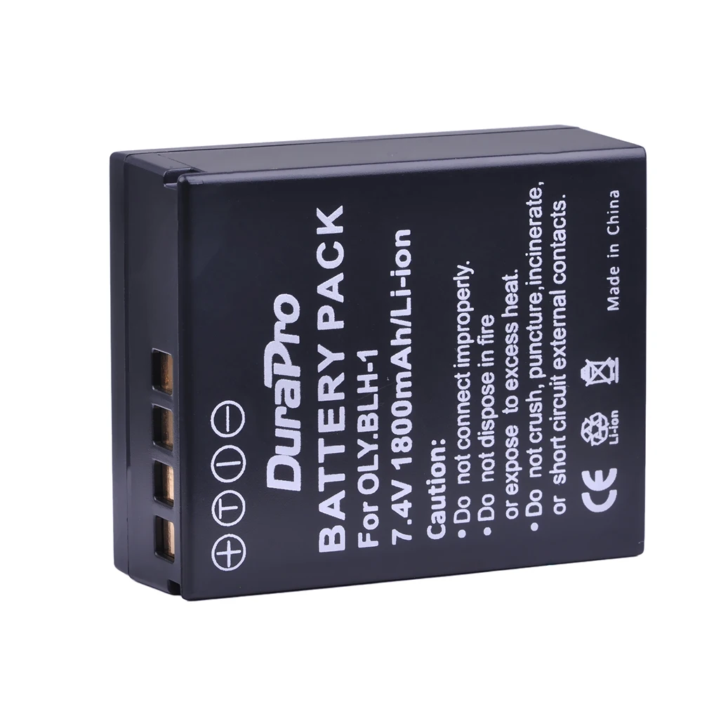 Caricatore Batteria UDC LCD per Olympus E-M1 Mark II, E-M1X, E-M1 Mark III - 1800mAh BLH1 27