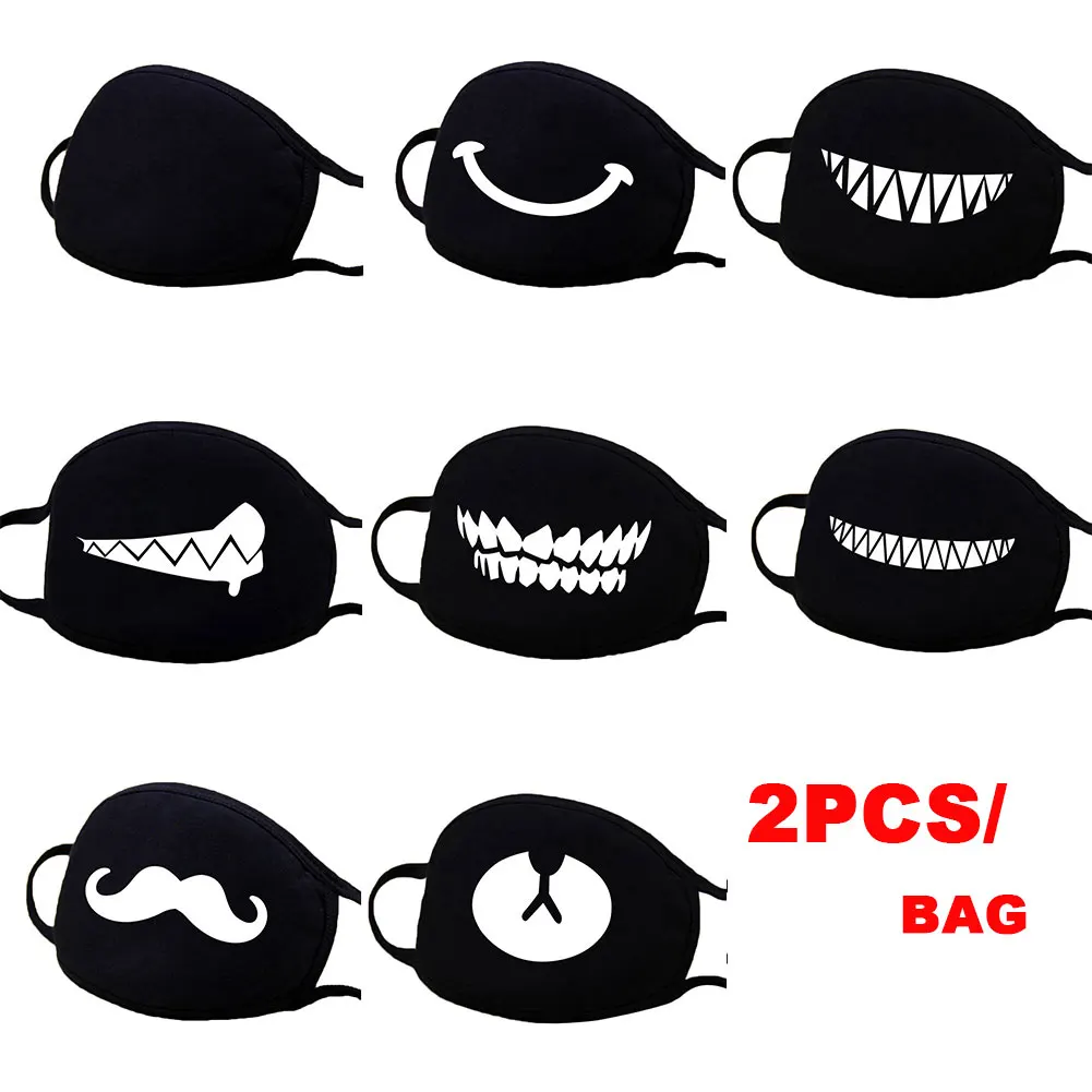 

2pcs Stop Air Pollution Home Cartoon Lovely Cotton Masks Keep Warm Women Clothing Accessories Camouflage Mouth Muffle Respirator