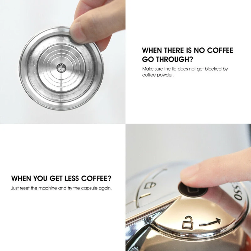 

Tamper Coffee Capsule Set Spoon Reusable For Nespresso Vertuo ENV135BAE