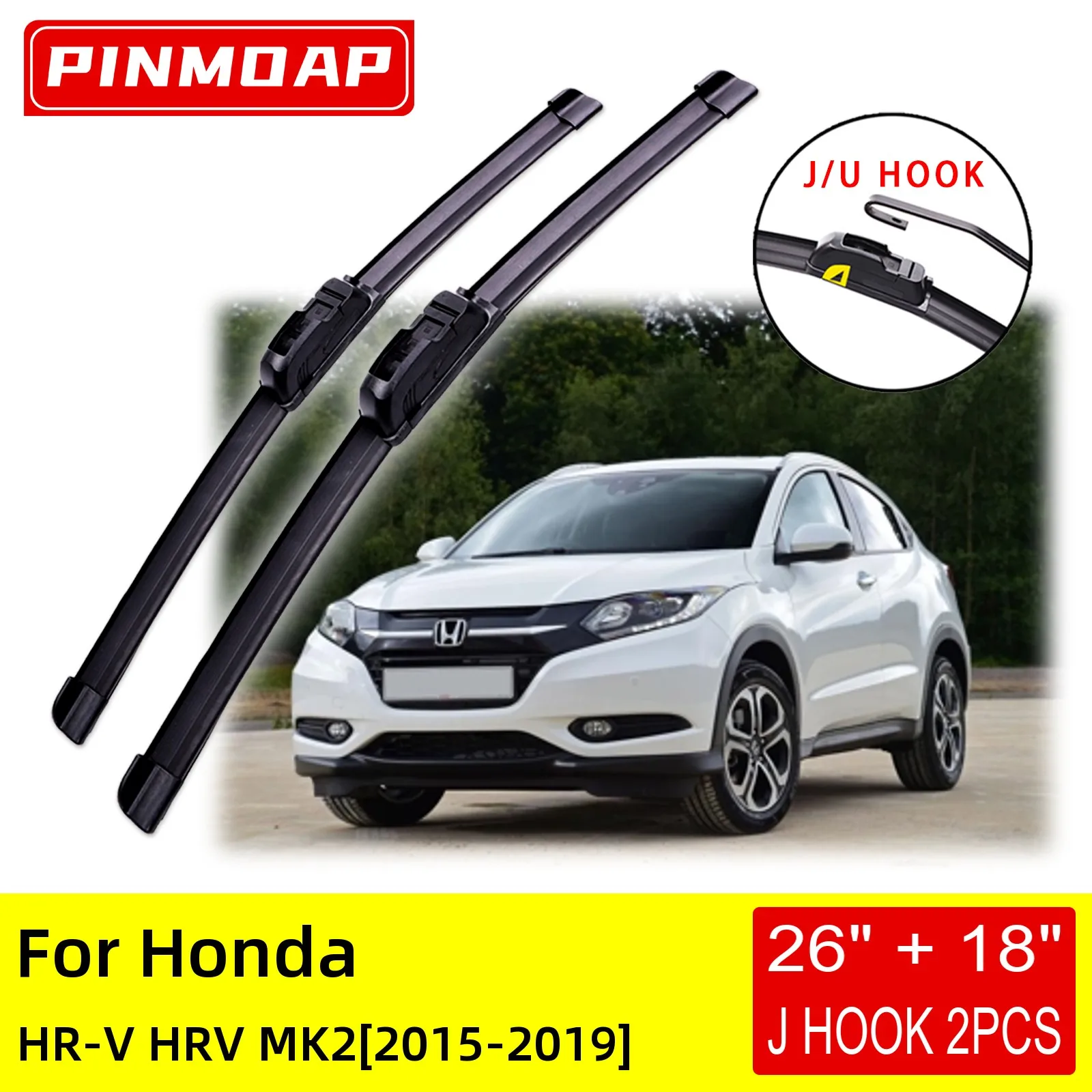 For Honda Hrv Hrv Mk2 2015 2016 2017 2018 2019 Front Wiper Blades