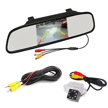 

Car 4.3 inch TFT in-Mirror Monitor and LED Adjustable Angle Rear View Camera for Ford Focus Hatchback Mondeo C-Max S-Max Fiesta