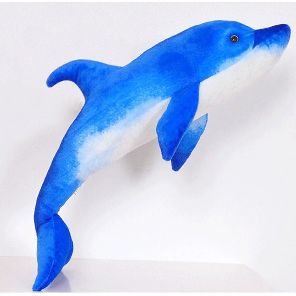 Children Plush Stuffed Toy Dolphin simulation ocean animal Baby Kids Toy for Christmas Birthday gift ocean dolphin scenery bath mat marine animal palm trees beach landscape decor anti slip rugs toilet lid bathroom accessories set