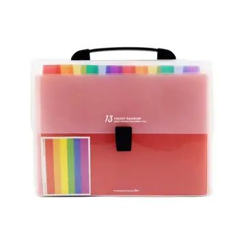 

13 Expandable , Letter Size Multi-function Papers , Storage Accordion A4 Plastic File Folder Pocket