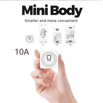 

10A Mini Smart Wifi DIY Switch Supports 2 Way Control Smart Home Automation Module Works With Alexa Google Home With APP Control