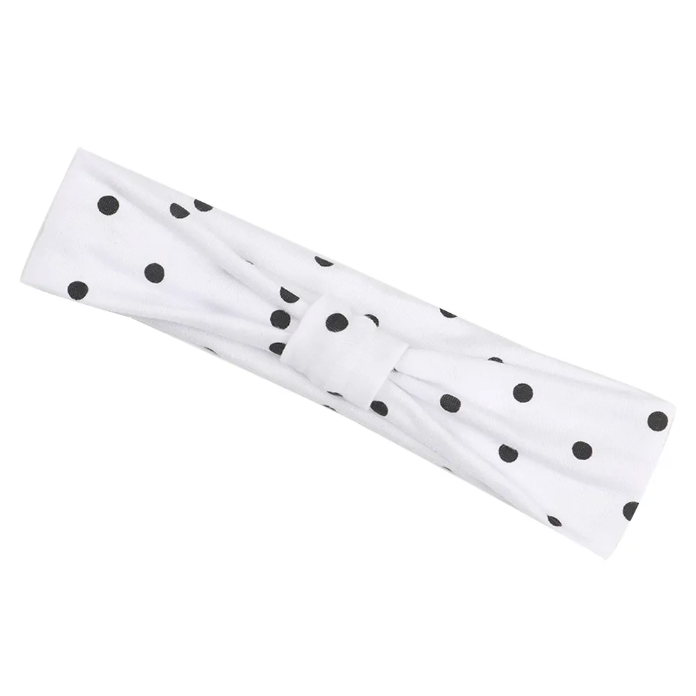 Cute Baby Toddler Infant Headband Girls Bow Polka Dot Knot Headband Stretch Hairband Headwear hair accessoriesbaby 