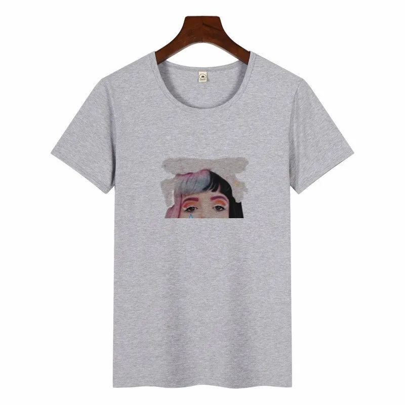 p1411F-grey Cry Baby, Мелани Мартинес, модные топы, футболки, футболка, Женская Повседневная футболка с круглым вырезом, забавная, Harajuku, эстетическая женская футболка - Цвет: p1411F-grey