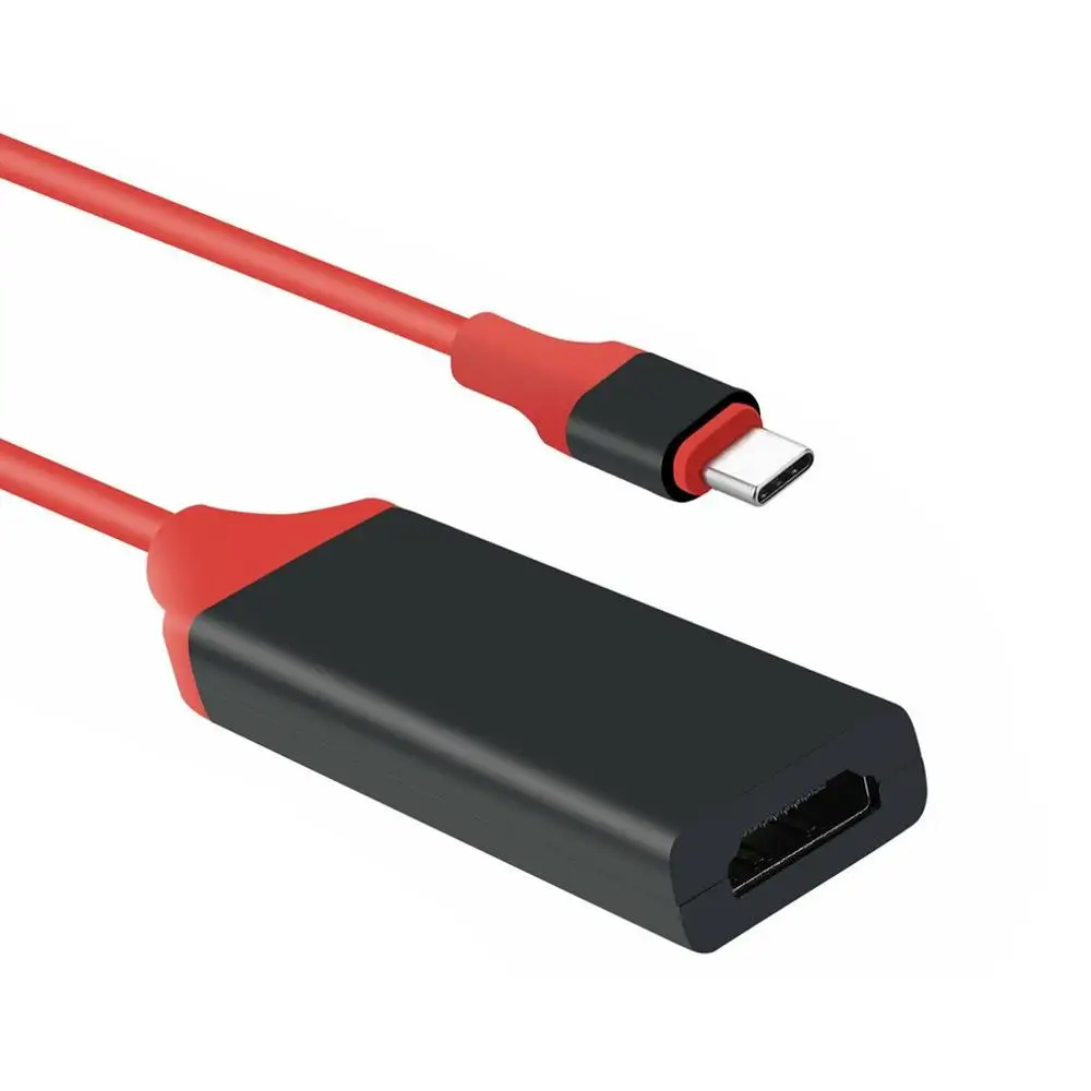 4K Тип C к HDMI Av ТВ кабель адаптер портативный тип C к HDMI кабель адаптер - Цвет: Красный