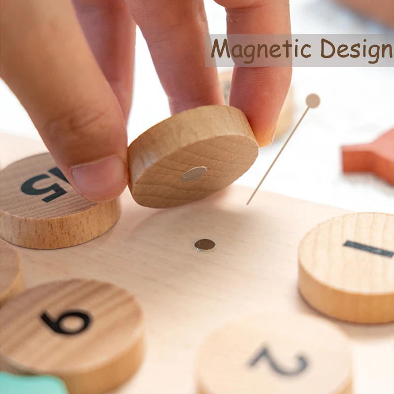 Nordic Wooden Calendar 2022 Early Learning Toys Date Weather Cognitive Art Ornament Wall Hanging Education Toy For Kid Room Gift 4