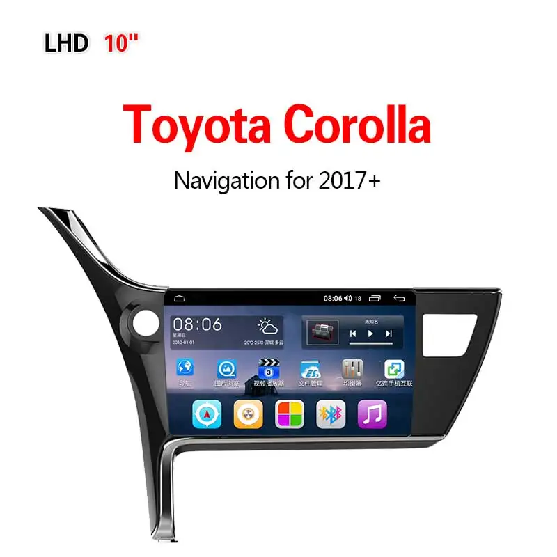 Lionet gps навигация для автомобиля Toyota Corolla+ 10,1 дюймов LT1015Y - Размер экрана, дюймов: 4G 8core 4G64G