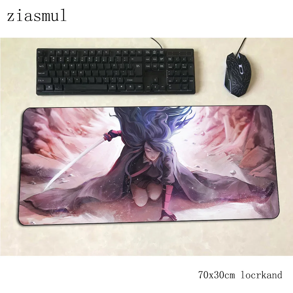 Akame ga kill коврик для мыши геймер 70x30 см игровой коврик для мыши pc notbook Настольный коврик милый коврик для мыши игры подставка для запястья геймерские коврики геймпад