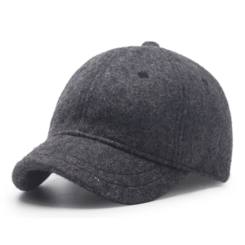Новая модная Регулируемая шерстяная шапка для зимнего спорта на открытом воздухе, теплая бейсбольная Кепка Для Взрослых, Кепка в стиле хип-хоп