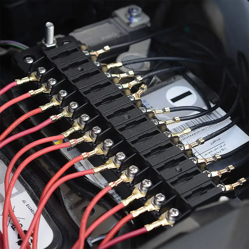 12 способ DC12V-32V автомобильный лопастной блок держатель с винтовой гайкой терминал предохранитель коробка держатель для автомобиля автомобильный Грузовик морской лодки