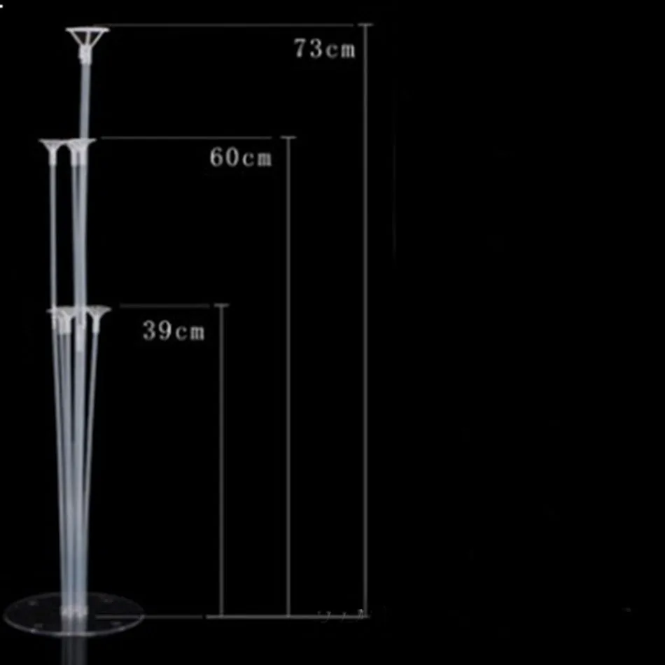 Balloons Column Base Fixed Holder With Cup Table Floating Stand For Wedding And Birthday Party Supplies Decoration Ballon