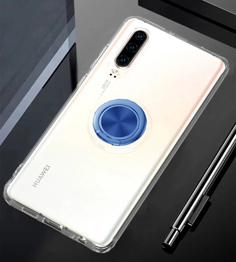 For Huawei Honor Nova 5t Case Cover Transparent Soft Silicone TPU Protection Ring Magnetism Covers For Honor Nova 5t 5 T Coque
