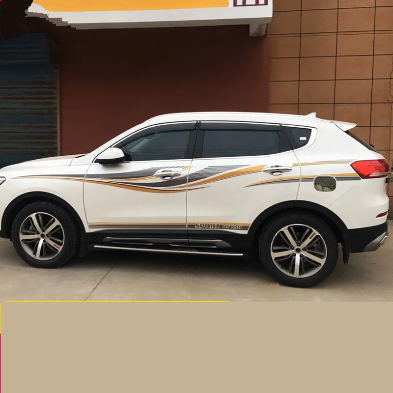 Креативная Автомобильная Накладка для дверей, декорированная юбка, наклейка для Great Wall Haval, новинка, H6 2013, 14, 15, 16, 17, 18, 19, 20, CBA023