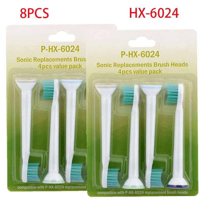 8 шт. сменные головки для электрических зубных щеток hx6013/hx6014 /hx2012/hx6064|Насадки
