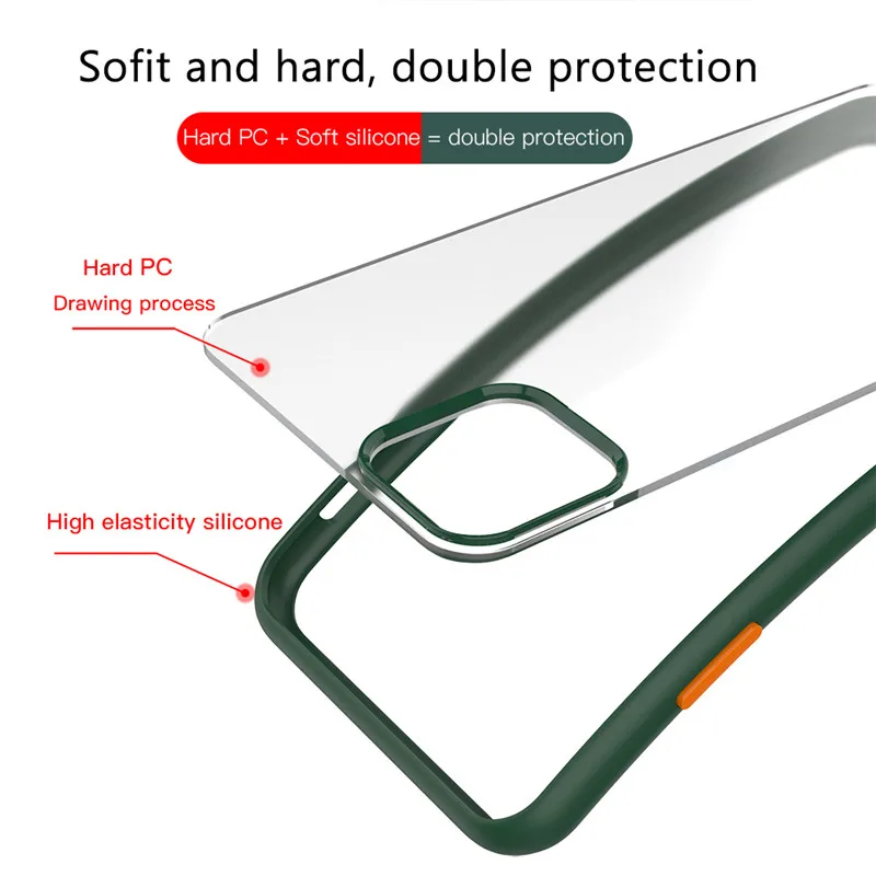 Lovebay модный Контрастный ЦВЕТНОЙ матовый чехол для iPhone 11 Pro противоударный