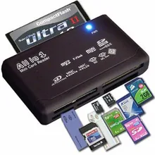 Leitor de cartão de memória tudo-em-um para usb externo mini sd sdhc m2 mmc xd cf