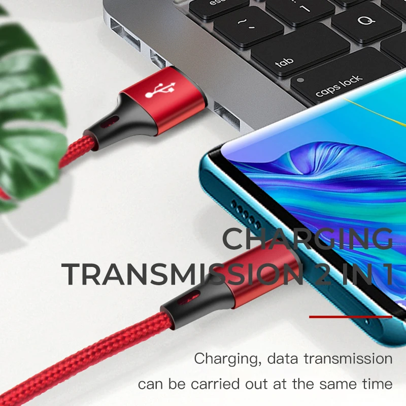 Bapick 3A usb type-C кабель для samsung S9 S10 Xiaomi Redmi huawei USB зарядное устройство кабель для передачи данных 0,25 м 1 м 2 м 3 м провод для мобильного телефона