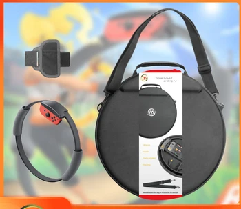 

JYS for Switch Fitness Ring Storage Bag EVA Protection Bag Ring-Con Crossbody Portable Travel Bag Handbag