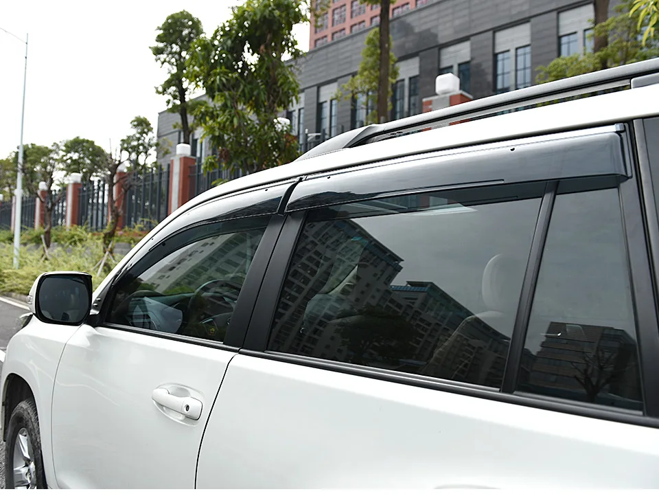 Подходит для 10- Toyota Land Cruiser Prado LC150 4 шт. хромированный солнцезащитный козырек