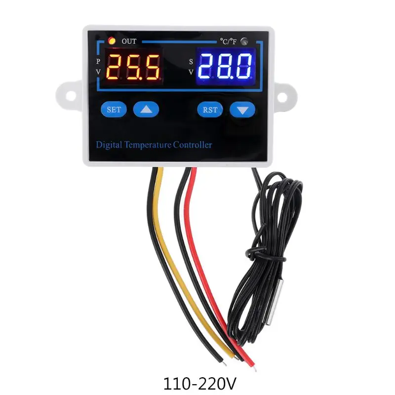 

LCD Digital Thermostat Temperature Controller 12V 110V-220V Thermoregulator for Incubator Regulator C/F Display