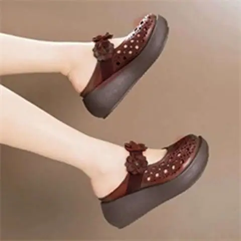 Women Platform Slippers 2021 Spring New Brand Ladies Mules Wedding Shoes Wedges Party Sandals Zapatos De Mujer Jelly Slides Cool