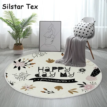 

Silstar Tex Cactus Happy Day Carpet For Living Room Interlayer Noise Round Mat Room Fugs Stair Treads Bathroom