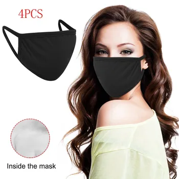 

Anti-dust Black Mouth Mask Unisex Cotton Face Mask Anime Mask For Cycling Camp masque maske cover Health Care Face Mouth Mask