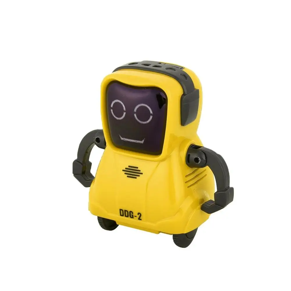 yellow DDG-2, умный мини карманный диктофон, радиоуправляемый робот-регистратор, Свободно вращается на 360 градусов, игрушки для детей, подарок - Цвет: yellow