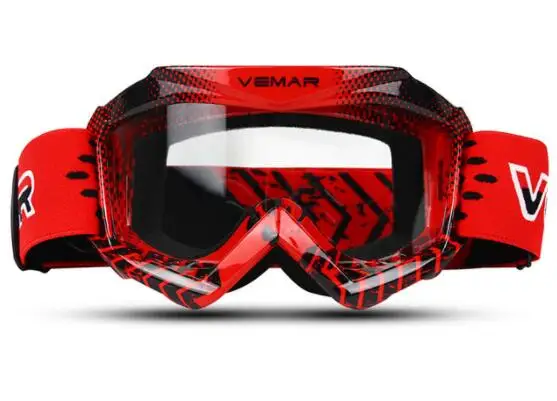Motorcycle Goggles Clear Kids MX MTB Off-Road Dirt Kid Bike Goggles For Motocross Helmet gafas Moto Racing Child Glasses Red