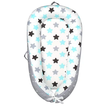 

Soft Cotton Cosleeping Baby Bed Premium Quality and Bigger Size Breathable & Hypoallergenic Portable Crib