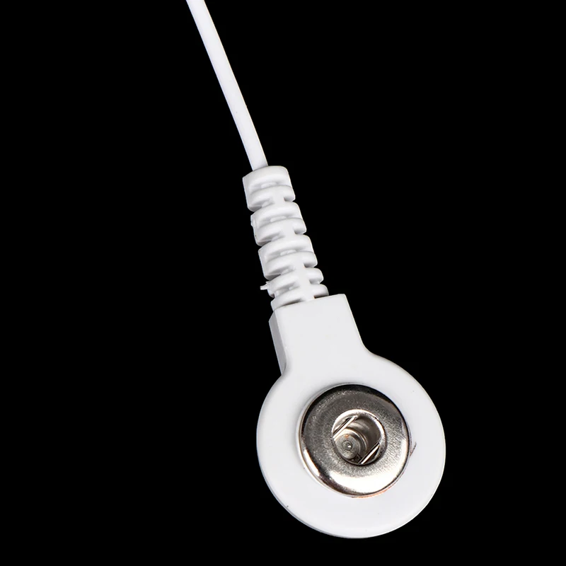 10pcs Electrode Lead Wires Adapter Cables Treatment Instrument Conversion Line Pin-To-Snap Adapter Cables Plug