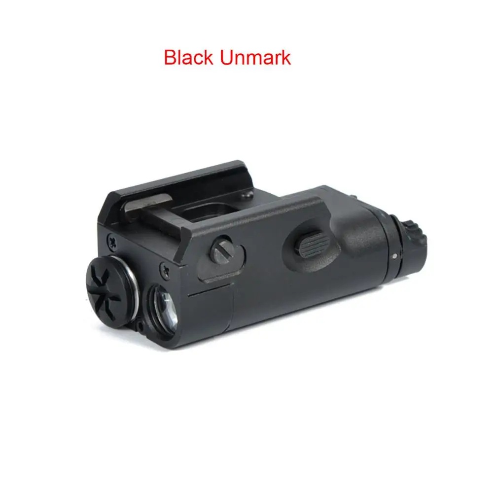 Glock пистолет вспышки светильник светодиодный тактический фонарь флэш-светильник с выпуском 20 мм крепление для пистолета Airsoft для GLOCK 17 18C 19 25 26 - Цвет: Черный