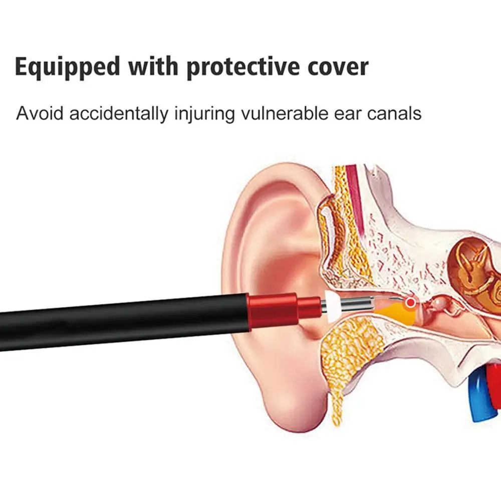 

Ear Endoscope WiFi USB Visual HD Spoon Cleaning Ear Health Care Ear Cleaning Medical Inspection Camera 3.9mm 2MP