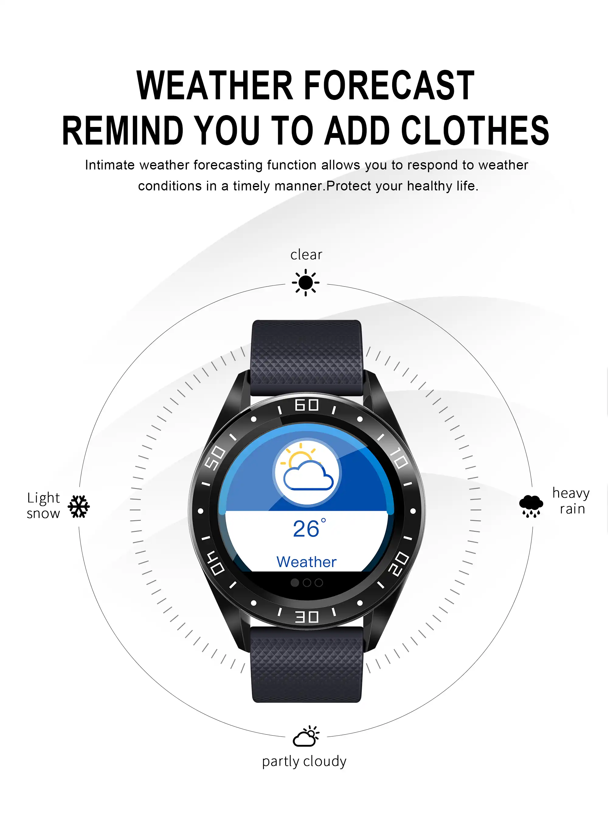 smart bison smart watch v8