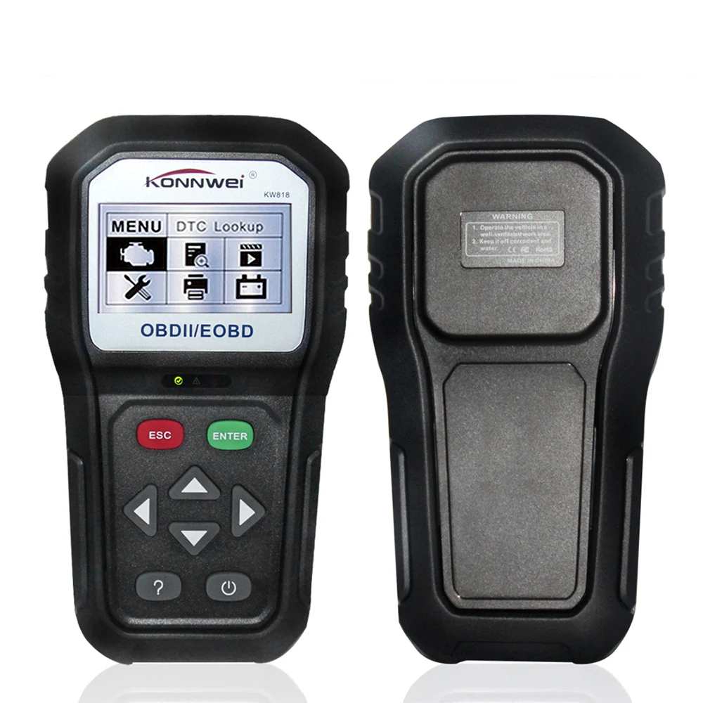

Professional Auto Diagnostic Tool Fault Code Reader Automotive Check Engine Light Diagnostic O2 Sensor EOBD Scan OBDII Scanner