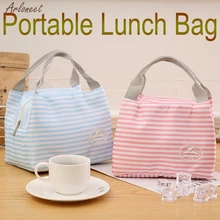 Портативный контейнер для детского питания термальный герметизирующий холодный холст полоса переноска для пикника случае термо Портативный Ланч мешок мода