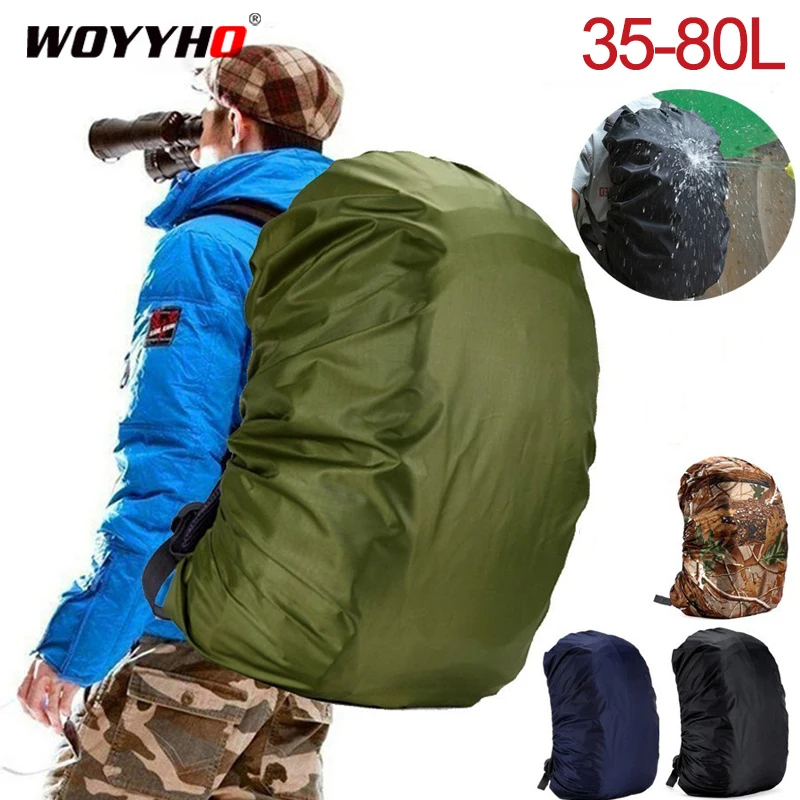 35-80L Waterproof Backpack Rain Cover,Dustproof Cover For Backpack,Rainproof Cover Outdoor Camping Hiking Climbing Bag Raincover