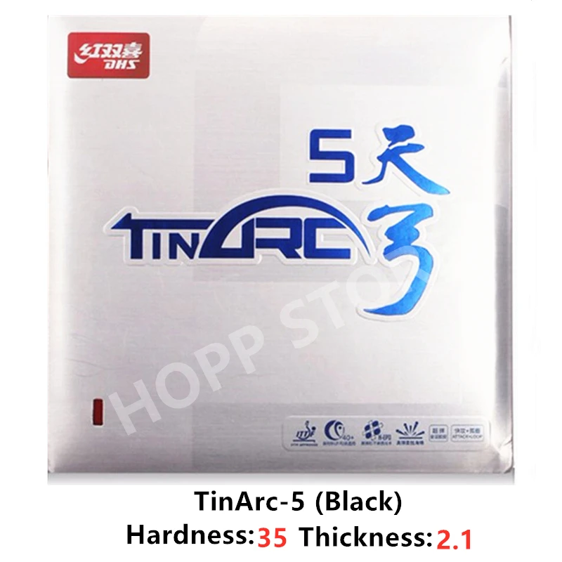 I.T.T.F. DHS TinArc 5 Table Tennis Rubber For Ping Pong Racket,Pips In 