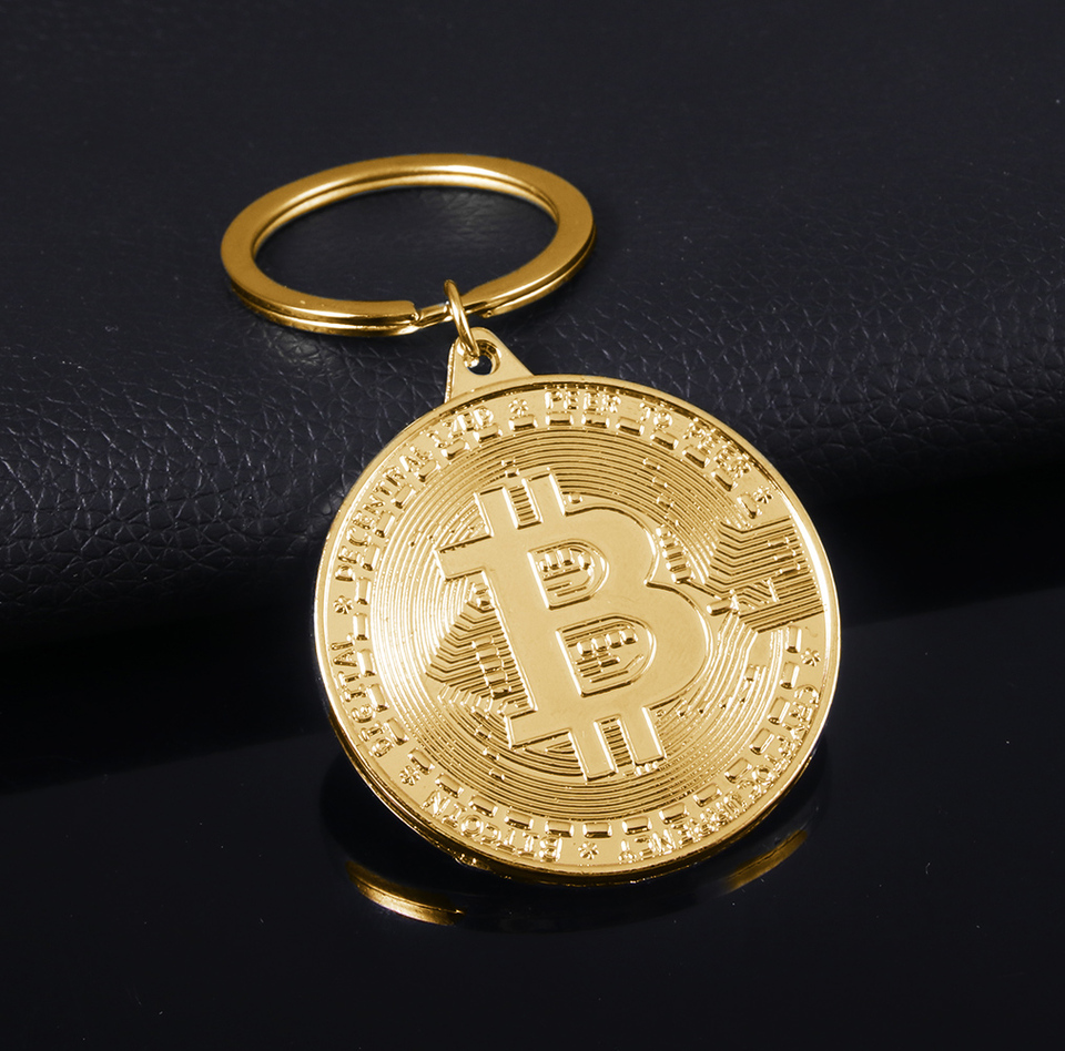 2025 Newest Bitcoin Keychain Music Band Keyring Pendant Women and Men Jewelry Collection Gift